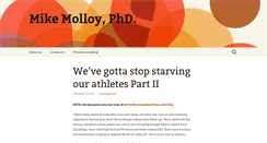Desktop Screenshot of mikemolloyphd.com