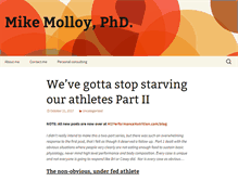 Tablet Screenshot of mikemolloyphd.com